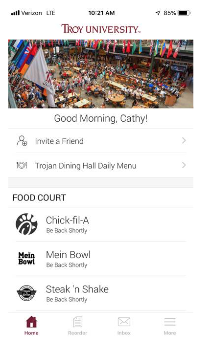 Transact Mobile Ordering screenshot
