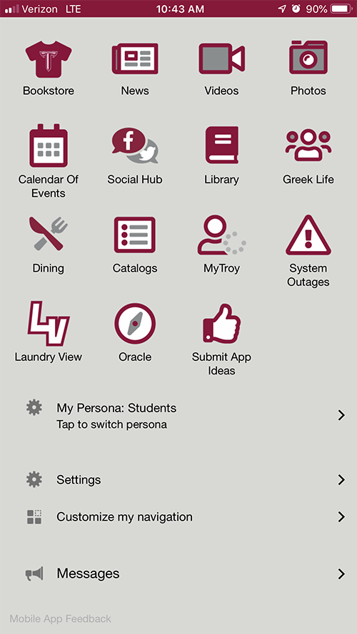 Troy Mobile App Screenshot 2